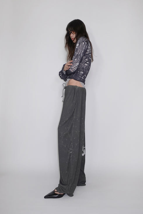 Mayte × Cycle DRAWING PANTS "moon and sun"